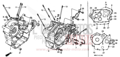 CARTER MOTEUR VT750C2W de 1998